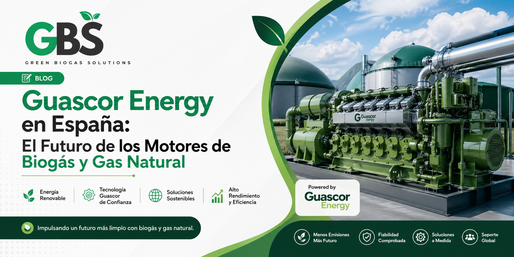 Guascor Energy en España: El Futuro de los Motores de Biogás y Gas Natural