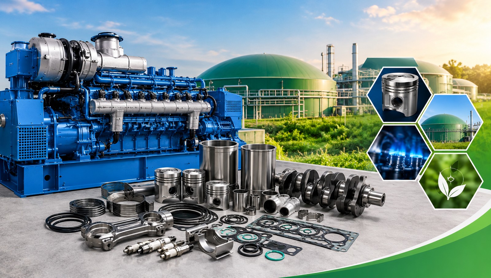 Repuestos Guascor Energy: Soluciones Fiables para Motores de Biogás y Gas
