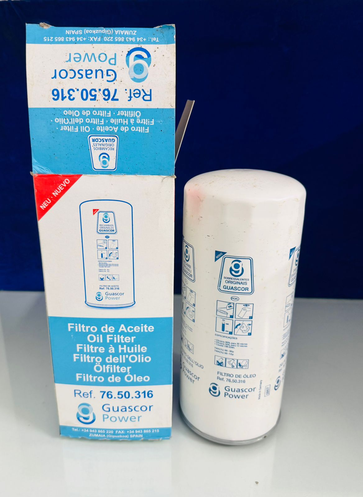 7650316 / 76. 50.316 Oil filter