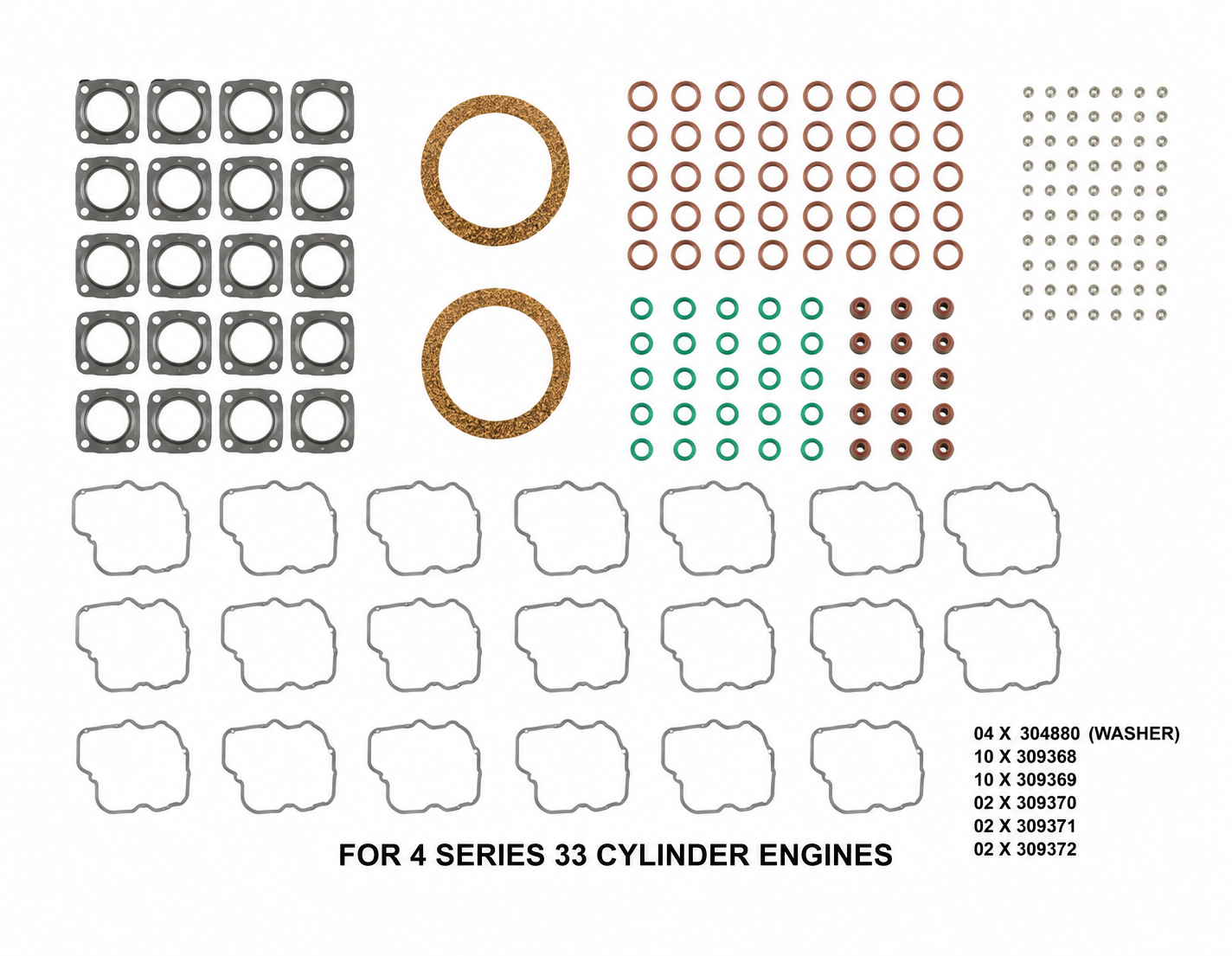 JENBACHER HEAD GASKET SET
